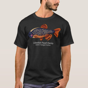 Galaxy Rasbora Celestial Pearl Danio med text Cla T Shirt