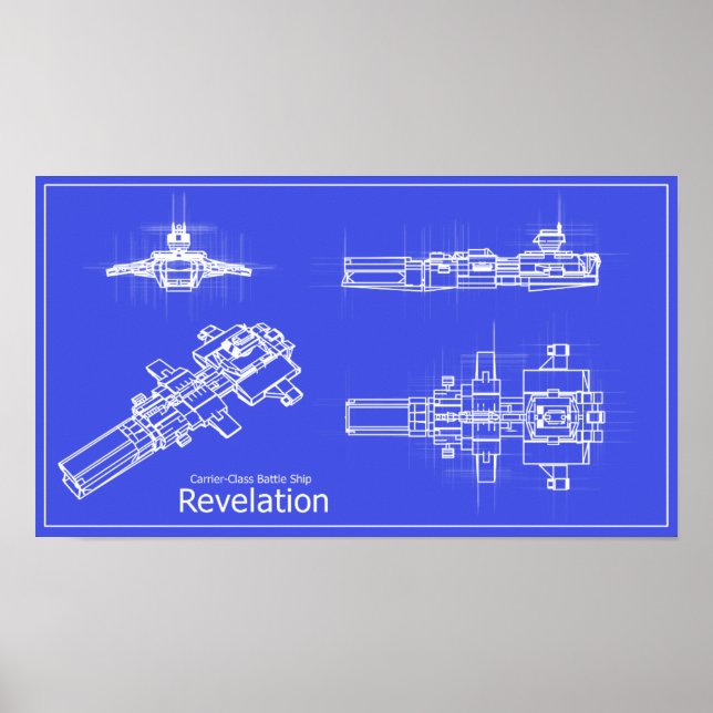 Galaxy Revelation Blueprint Poster (Framsidan)