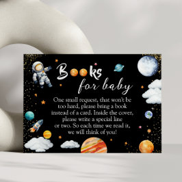 Galaxy Rocket Books for Baby Black Space Shower Tilläggskort