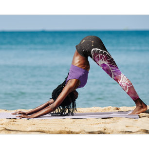 Galaxy Rosa Lila Aries Constellation Zodiac Sign Leggings