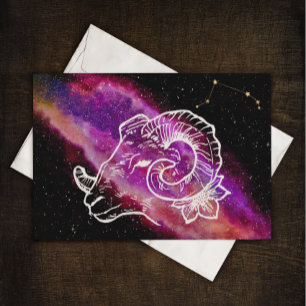 Galaxy Rosa Lila Aries Zodiac Constellation Sign
