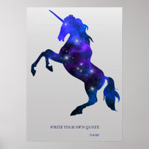 Galaxy rosa vacker enkornig snål bild poster