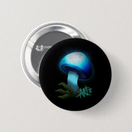 Galaxy Shiitake Glowing Light Blue Mushroom Knapp