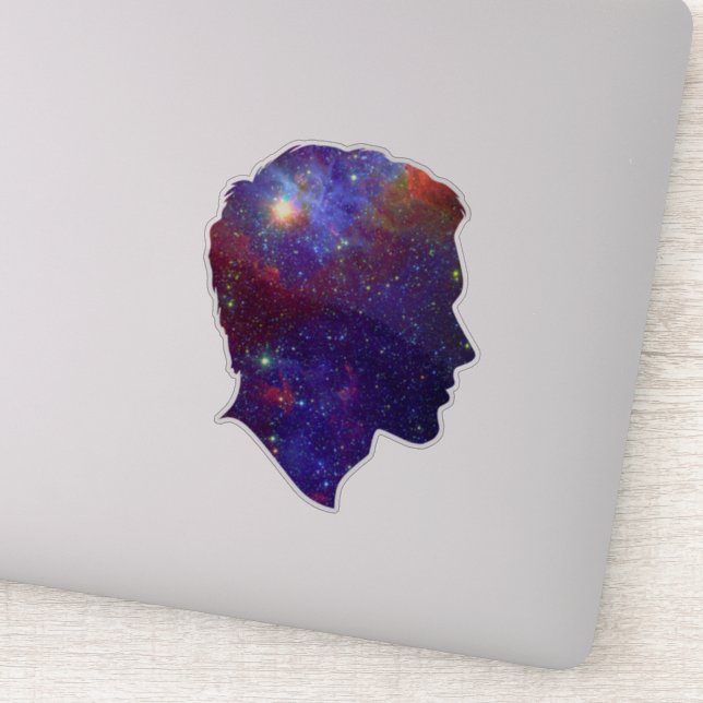 Galaxy Silhouette Sticker Klistermärken (Detalj)
