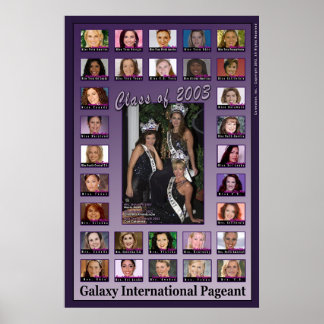 Galaxy Skönhetstävling Class of 2003 Poster