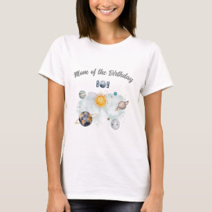 Galaxy Sol Måne Stars Planets för rymden-dagstidni T Shirt