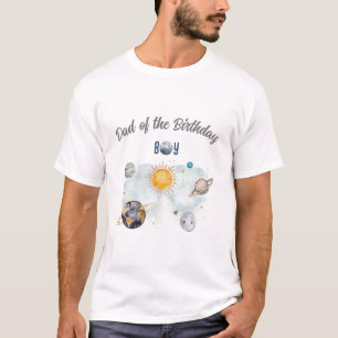 Galaxy Sol Måne Stars Planets för rymden-dagstidni T Shirt