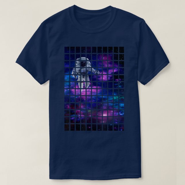 Galaxy Space Astronaut Design T-Shirt (Design framsida)