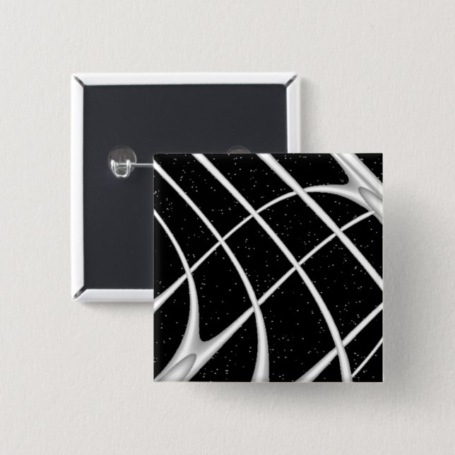 Galaxy Space-design Knapp (Framsida & baksida)