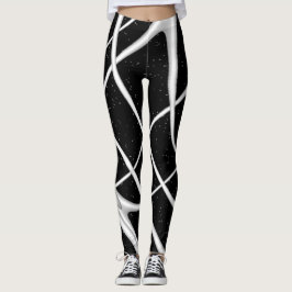 Galaxy Space Design Scarf Leggings