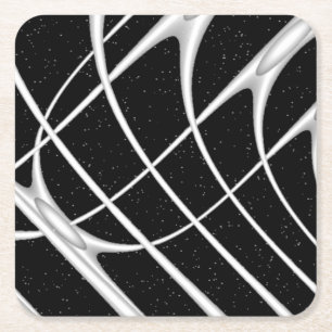 Galaxy Space-design Underlägg Papper Kvadrat