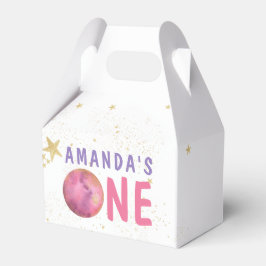 Galaxy Space Girl Födelsedagsfest Presentaskar