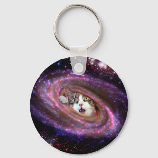 Galaxy Space Kats LOL Funny Keychain Nyckelring