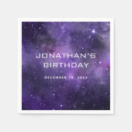 Galaxy Space Kids Birthday. Astronomy Cosmic Party Pappersservett