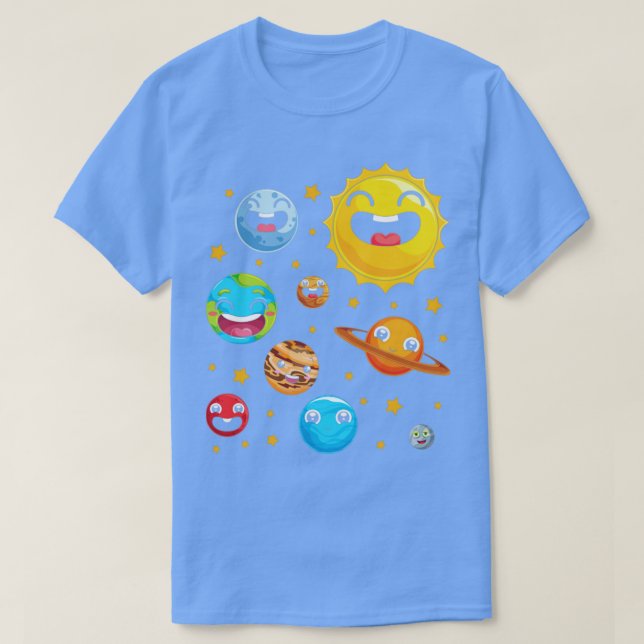 Galaxy Space Science Astronomy Solar System Cute P T Shirt (Design framsida)