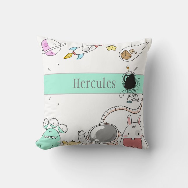 Galaxy Space-Utomjordingar från Rymden Kudde (Framsida)