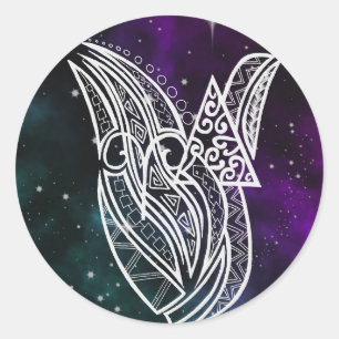 Galaxy, stam Aries Zodiac-symboldekal Runt Klistermärke