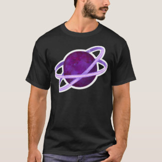 Galaxy Star Måne Planet Saturn T Shirt