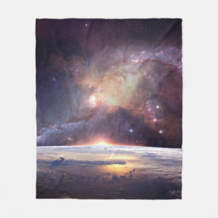 Galaxy star ofinity cosmos mörk fleecefilt