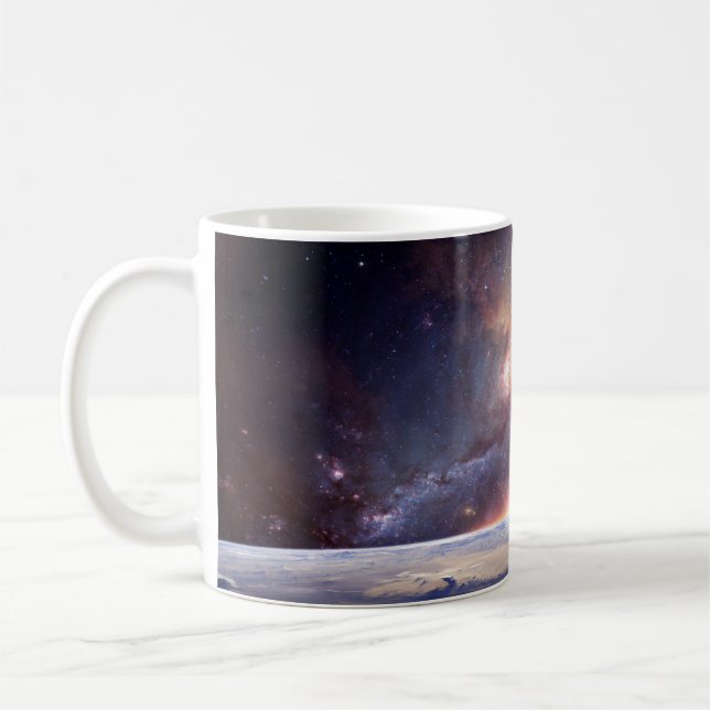 Galaxy star ofinity cosmos mörk kaffemugg (Vänster)
