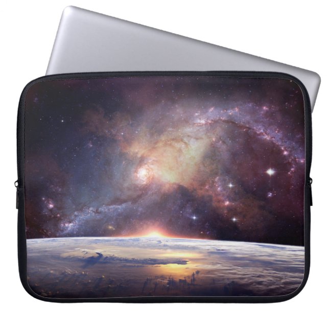 Galaxy star ofinity cosmos mörk laptop fodral (Framsidan)