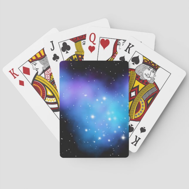 Galaxy Starlight Space Clouds Casinokort (Baksidan)