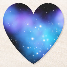 Galaxy Starlight Space Clouds Underlägg Papper