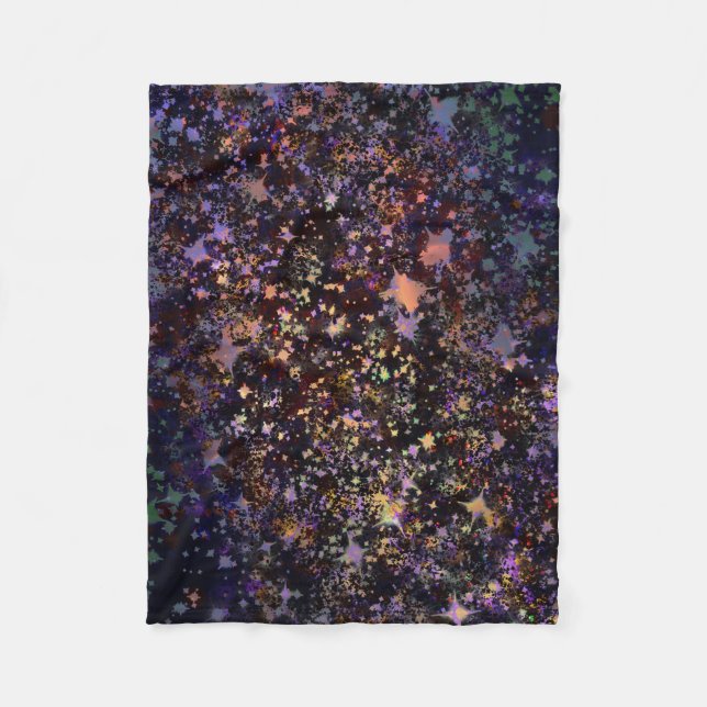 Galaxy Starry Night Throw Blanket - Cosmic Constel Fleecefilt (Framsidan)
