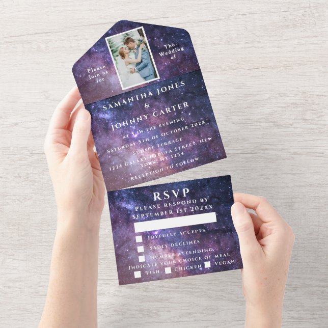 Galaxy Starry Night Universe Himlar Bröllop Nebula (Avrivbar del)