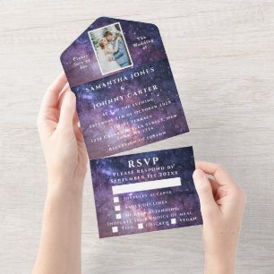 Galaxy Starry Night Universe Himlar Bröllop Nebula