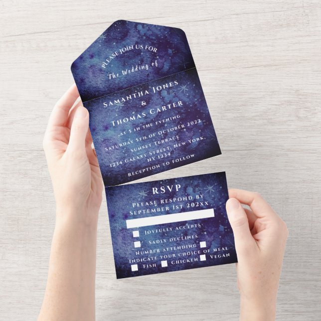 Galaxy Starry Night Universe Himlar Bröllop Nebula (Tearaway)