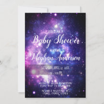 Galaxy Stars Celestial Rymden Baby Shower