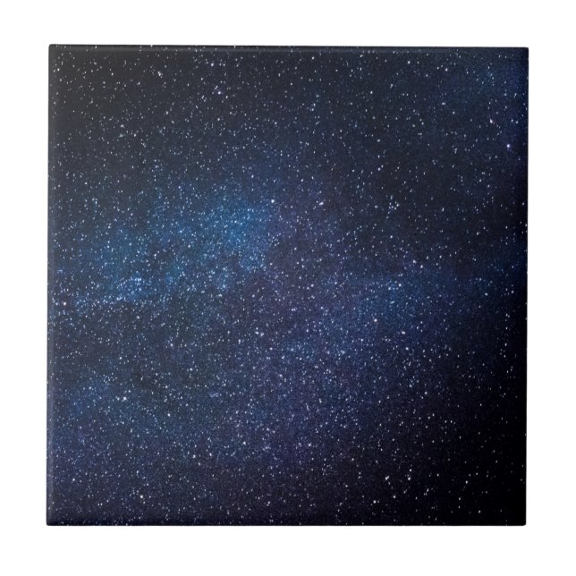 Galaxy Stars Space Universe Coola Mönster Modern Kakelplatta (Framsidan)