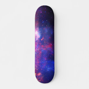 Galaxy Stars Universe Himlar Blue Space Cosmic Ska Mini Skateboard Bräda 18,5 Cm