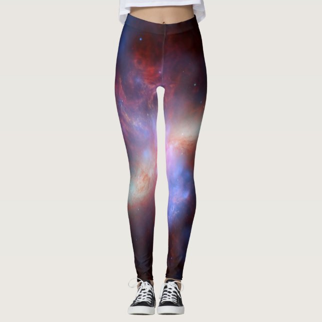 Galaxy stil-baljväxter leggings (Framsida)