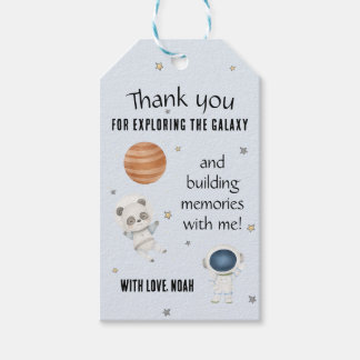 Galaxy-Themed Thank You Tag – Space Party Favor La Presentetikett