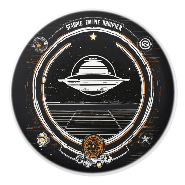 "Galaxy-Thworthy Ceramic Drating - Unik UFO & Spac Knopp (Framsidan)