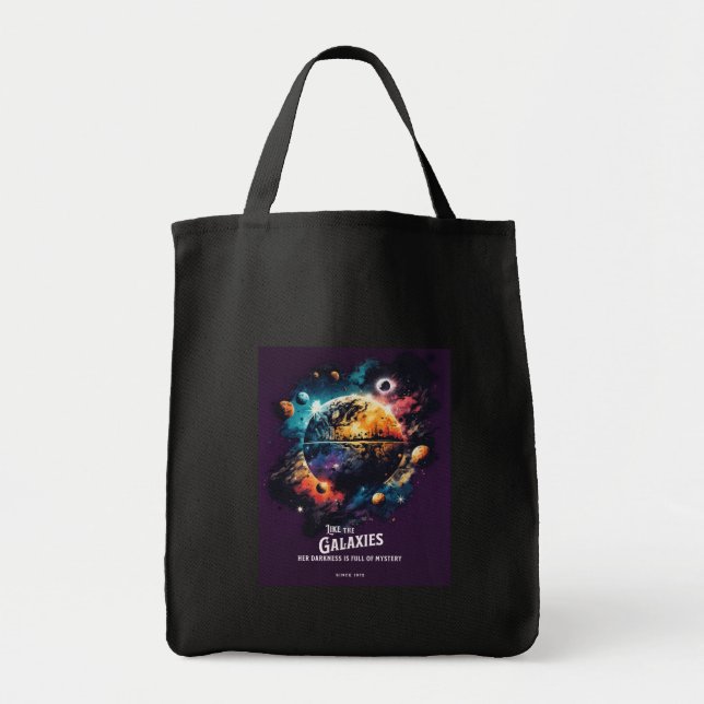 Galaxy Tote Bag Tygkasse (Framsidan)