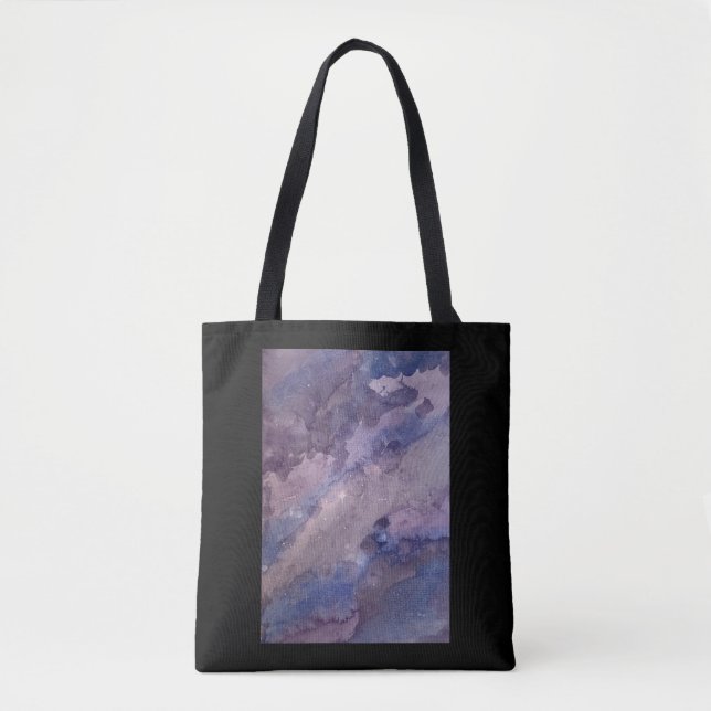 Galaxy Tote w/ gräns Tygkasse (Framsida)