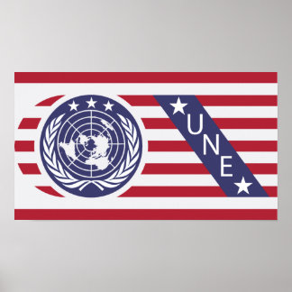 Galaxy U.N.E. Flagga Poster
