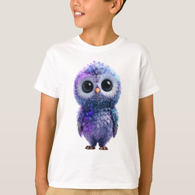 Galaxy Uggle Rymdvarelse Barn T Shirt (Framsida)