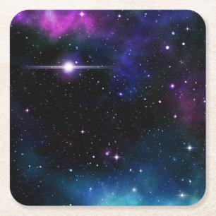 Galaxy Underlägg Papper Kvadrat