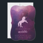 Galaxy Unicorn-fotoparinbjudan Julkort<br><div class="desc">Galaxy Unicorn-fotoparinbjudan. En del av en matchande födelsedagssamling.</div>