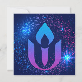 Galaxy Unitarian Universalism chalice Inbjudningar