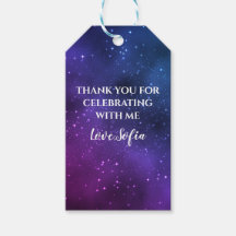 Galaxy Universe Lila Tack Birthday Favor