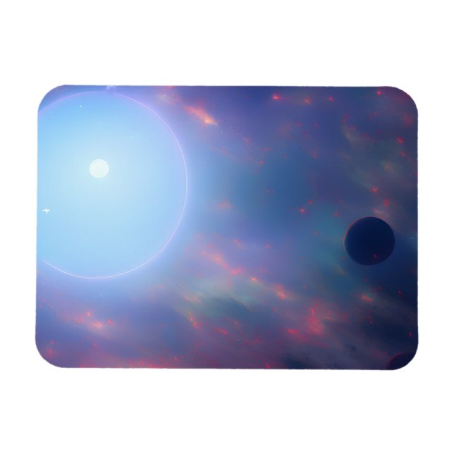 Galaxy, Universe, Stars, Rymden Magnet (Horisontell)