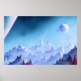 Galaxy, Universe, Stars, Rymden Poster