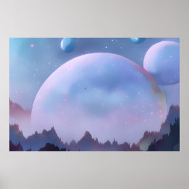 Galaxy, Universe, Stars, Rymden Poster