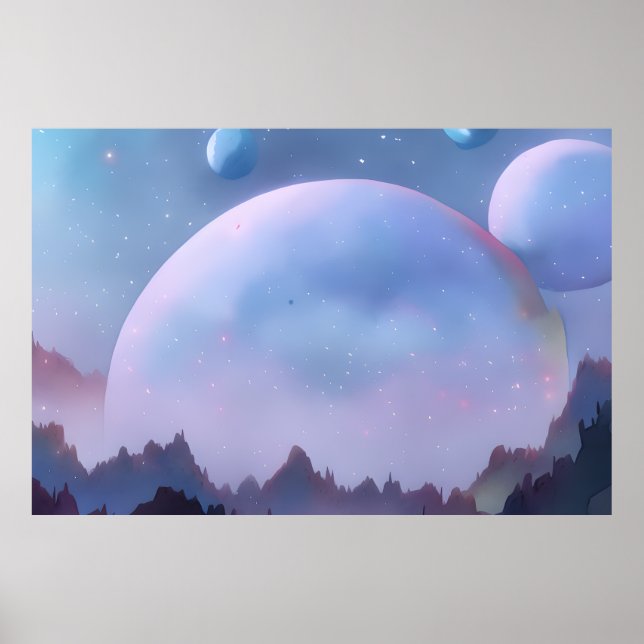 Galaxy, Universe, Stars, Rymden Poster (Framsidan)