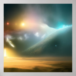 Galaxy, Universe, Stars, Rymden Poster